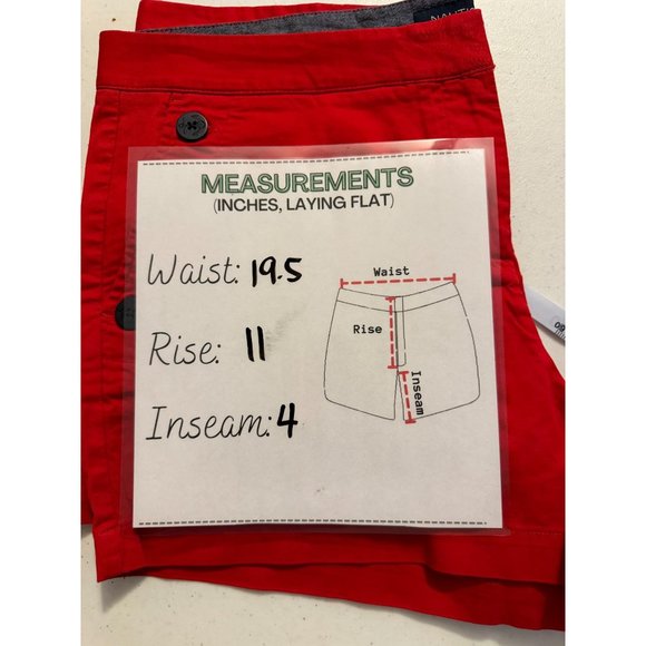 Nautica NWOT Sz 16 Red Short - Picture 2 of 8